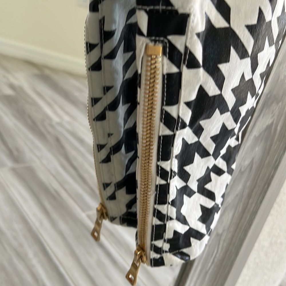 Balmain Skinny Leg Jeans Pants Houndstooth Size Medium With Zippers, Gold Button - Picture 9 of 14
